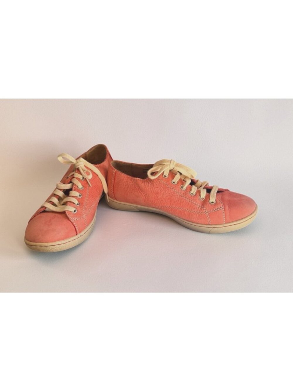 BORN Sneakers Women 7.5 Pink Leather Tennis Shoes Lace Up W52211 - Picture 10 of 14